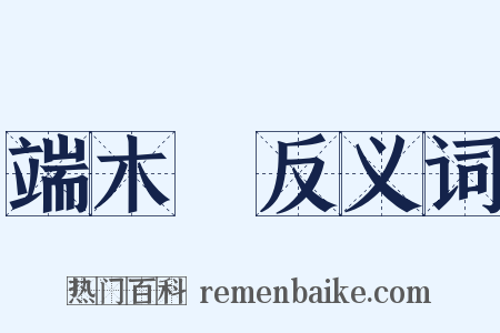 端木埰反义词是什么意思的图片